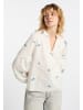 DreiMaster Damen Tunika in Wollweiss Blau