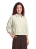 CARTOON Streifenbluse mit Raffung in Cream/Khaki