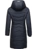 ragwear Steppmantel Dizzie Coat Print in Navy