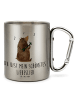 Mr. & Mrs. Panda Kaffeepott Bär Lied mit Spruch in Silber