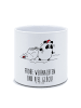 Mr. & Mrs. Panda Pflanzkübel Panda Weihnachten mit Spruch in Weiß