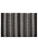 Beliani Geflochtener Teppich SOKUN in Schwarz/Beige - (W) 140 x (H) 1.2 x (L) 200 cm