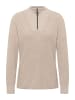 Cecil 'Mouliné Pullover mit Troyer' Beige