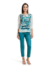 Betty Barclay Blusenshirt mit Aufdruck in Beige/Petrol