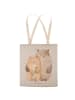 Mr. & Mrs. Panda Tote Bag Bären Liebe ohne Spruch in Grau Pastell