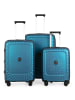 Hauptstadtkoffer Kotti - 3er Koffer-Set Trolley Gepäckset, TSA, 4 Rollen (S, M & L) in Royalblau