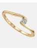 Diamant L'éternel Ring aus 375 Gelbgold mit 0.1 Karat Diamant