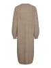 Pieces Strickkleid in Taupe Gray