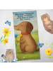 Mr. & Mrs. Panda Badehandtuch Hund Blume Design mit Spruch in Hundeglück