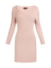 myMo ROCKS Damen Kleid Aus Rippstrick in Pink