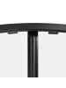 Beliani Duschkabine JUKATAN in Transparent/Schwarz - (W) 80 x (H) 185 x (L) 80 cm