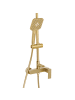 Beliani Wannenarmaturen COLORADA in Gold - (W) 19 x (H) 93 cm