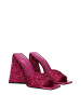 The Attico Pink Kunststoff Plateau Sandalen