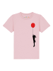 wat? Apparel T-Shirt Mädchen mit Luftballon in Rosa