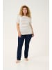 KAFFE curve Strickpullover KCregitta Loose fit in Feather gray/ chalk lurex