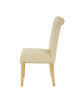 MCW 2er-Set Esszimmerstuhl Edinburgh II, Kunstleder, creme, helle Beine
