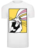 F4NT4STIC T-Shirt Looney Tunes Bugs Bunny Laughing in weiß