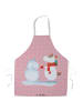 Mr. & Mrs. Panda Backschürze Einhorn Schneemann ohne Spruch in Rot Pastell