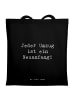 Mr. & Mrs. Panda Schultasche Spruch Umzug Neuanfang mit Spruch in Schwarz