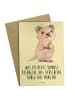 Mr. & Mrs. Panda Klappkarte Quokka Happy mit Spruch in Gelb Pastell