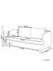 Beliani 4-tlg 3-Sitzer Sofa RATTVIK in Weiß/Braun