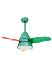 Beliani Deckenventilator mit Licht STRAWBERRY in Bunt/Grün/Rot