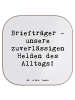 Mr. & Mrs. Panda Tassenuntersetzer Spruch Briefträger Helden mit... in Weiß