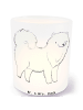 Mr. & Mrs. Panda Kerze Menschojede Lebensretter ohne Spruch in Transparent