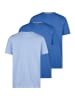 Redmond T-Shirt Basic in Blau / hellblau