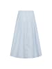 soyaconcept A-Linien-Rock mit Nadelstreifen-Print in Hellblau