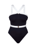 JOOP! Badeanzug Eleganz in Black Beauty