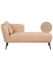 Beliani Chaiselongue ARTHEZE in Beige/Schwarz - (W) 148 x (H) 70 x (L) 64 cm