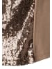 More & More glitzerndes Top, Pailletten in brown