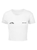 Merchcode Merchcode Cropped T-Shirts in white