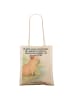 Mr. & Mrs. Panda Stofftasche Capybara Blume Design mit Spruch in Weiß