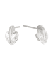 faina Women Stud Earrings in Silver White