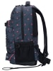 FORVERT Rucksack in navy double dots