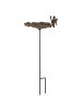 Beliani Vogelbrunnen MAGPIE in Braun - (W) 27 x (H) 65 x (L) 27 cm