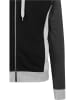 Urban Classics Zip-Kapuzenpullover in black/grey/charcoal