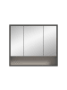 ebuy24 Spiegelschrank Bagno Grau 80 x 19 cm