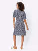 Heine A-Linien-Kleid in marine-ecru-bedruckt