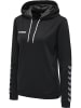 Hummel Poly Hoodie Frauen Hmlauthentic Poly Hoodie Woman in BLACK/WHITE