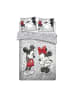 Disney Mickey Mouse Disney Mickey Mouse Doppelbettwäsche Set – 1x Deckenbezug 240x220 cm in Grau