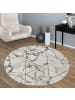 KADIMA DESIGN Teppich Kurzflor Marmoroptik Wohnzimmer schmutzabweisend in Gold