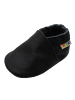 Yalion Leder-Krabbelschuhe in Schwarz