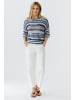 Oui Pullover in blue white