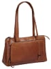 SPIKES & SPARROW Handtasche echt Leder in cognac