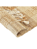 Beliani Geflochtener Teppich BERISSA in Beige - (W) 80 x (H) 1.5 x (L) 150 cm
