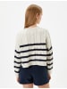 KOTON Sweater in Ekru Gestreift