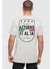 Mister Tee Mister Tee Azurro Italia Crest Tee in lightasphalt